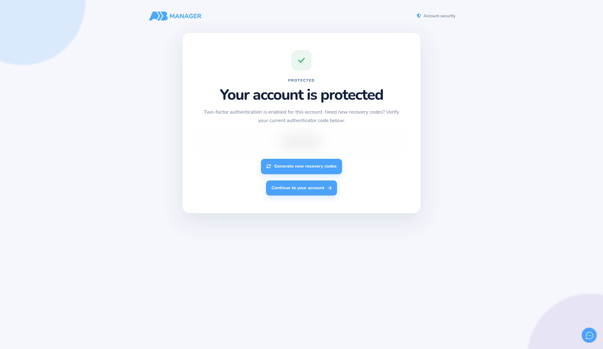 Your account is protected